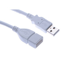 10ft. White USB Extension Cable USB 2.0 Hi-Speed Rated UL Listed