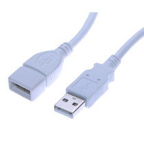 6ft. White USB Extension Cable USB 2.0 Hi-Speed Rated UL Listed