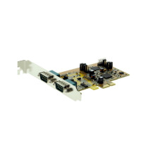 Dual Port Serial RS422/485 PCIe Card, w/ 2 DB9 Connectors