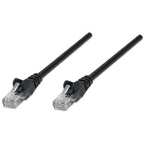 Network Solutions 7' Black Cat5e RJ-45 Male/Male UTP Network Patch Cable