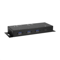 4-Port USB 3.2 Gen 1 Hub PD USB-C Source Port 12~24V Variable Voltage Input
