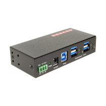 USB 3.0 4 Port Industrial Metal Hub w/15KV ESD Protection