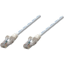Network Solutions 7' White Cat5e RJ-45 Male/Male UTP Network Patch Cable
