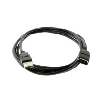 28/24 AWG USB 2.0 Hi-Speed A to A Extension Cable 6ft. Black