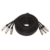 6ft. Component Video 3 RCA to 3 RCA Gold Plated Shielded cables