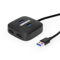4 Port USB Type-A 3.2 Gen 1 Hub w/GL3510 Chipset Travel Series