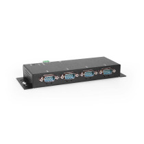 4-Port RS-232/422/485 Serial to Ethernet Device Server, PoE Power