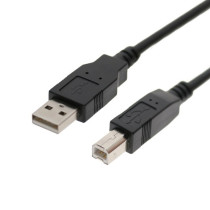 1ft. Black USB 2.0 A to B Device Cable