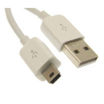 6ft. White USB 2.0 Hi-Speed A to Mini B Device Cable