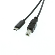 18 inch USB 2.0 Type-C Male to Type-B Male USB device cable