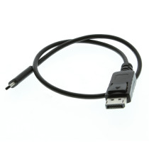 USB 3.1 Type-C Male to DisplayPort Male 18 inch Interface Video Cable 
