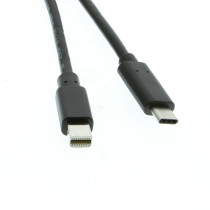 Mini DisplayPort Male to USB 3.1 Type-C Male 1 meter video Interface Cable 