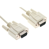 3ft. Male to Male DB9 Serial Data Cable w/Molded Shielded Cable
