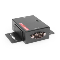 1 Port USB to Serial RS-232 Hub w/ FTDI Chipset & LED Indicators - Rugged Metal Housing Ideal for Mounting