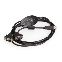 2-Port Professional USB 2.0 to Serial Converter w/ RX/TX Status LED