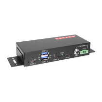 Industrial 4-Port USB 3.2 Gen 2 Type-C Hub w/ 15kV ESD Protection