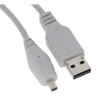 USB 2.0 A to Mini-B (4-Pin) 4ft Cable Square Mini B Connector