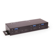 7-port (4C 3A) Type-C USB 3.2 Gen 2 Hub w/ 15KV ESD Surge Protection