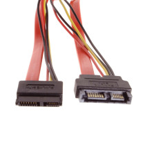 10 inch SLIMLINE 'MINI' SATA DEVICE Extension Male To Female Connector Cable