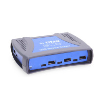 8 Port USB 2.0 Over IP Network Device Server Hub w/ Type-C & Type-A Ports