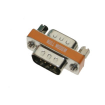 Null Modem Adapters mini DB-9 to DB-9 Male to Male Null Adapter