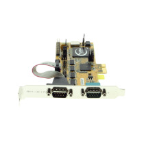 4 port Serial RS-232 and 1 LPT port I/O PCI-Express 1x Card