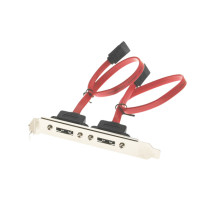 12 inch eSATA Dual Port Internal to External Adapter PCI Bracket
