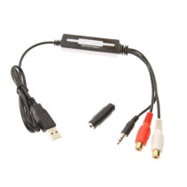 USB to 1/8" Straight-Tip (3.5mm) / Stereo RCA Audio Capture Device