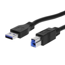 1ft. A to B USB 3.0 Super High Speed Device Cable Black