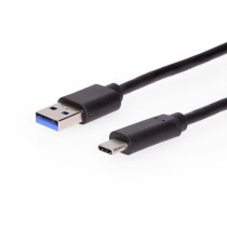 USB 3.2 Gen 2 Type-C Male to Type-A Male Cable - 1ft