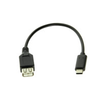 USB Type C Male to Type-A Female 8 inch USB 2.0 Cable