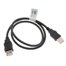 USB 2.0 Hi-Speed A to A Extension Cable 24-inch Black