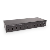 Industrial 10-Port USB 2.0 High Power Charger Hub Up to 2.1A per port