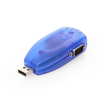 Dual Port DB-9 USB Serial Ultra MINI Adapter with Cable RS-232 X 2