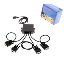 USB 4-Port Serial Adapter / USB 2.0 Quad Port Serial DB-9 RS-232