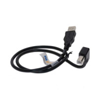 3ft. USB 2.0 Cable High-Speed type A to B DOWN angle