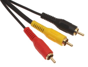 12ft. Stereo / VCR RCA Cable, 2 RCA (Audio) + RCA RG59 Video Gold Plated
