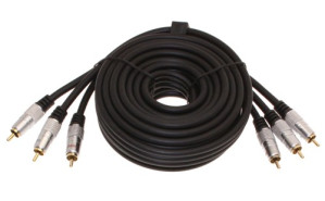 12ft. Component Video Cable 3 RCA to 3 RCA Gold Plated Shielded