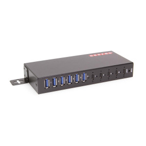 10-Port USB 3.2 Gen 2 Hub - 6 Type-A Ports, 4 Type-C Ports, & ESD Protection