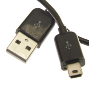 1ft. Black USB 2.0 Hi-Speed A to Mini B Device Cable