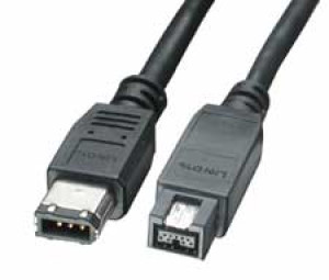 9-pin to 6-pin FireWire 800 - FireWire 400 cables 6ft.