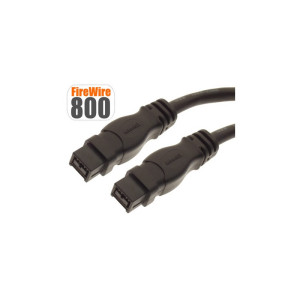 Firewire 800 Cable 1394b 9-pin to 9-pin Firewire Cable 6ft.