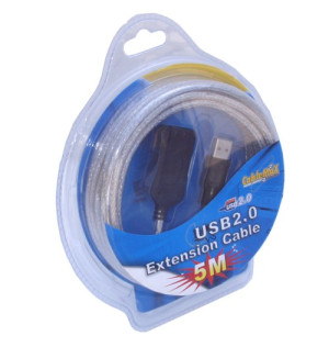 16ft USB 2.0 High-Speed Active Extension Cable Stack to 5 for 80ft.