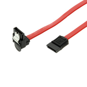 Right Angle 24-inch Serial ATA, SATA II UltraFlex 30-gauge Soft Cable