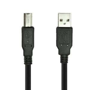 6ft. Black USB 2.0 Device Extension Cable A-Male to B-Male
