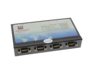 USB-4COMi-M USB to Quad RS-422/485 Metal case with DIN-Rail