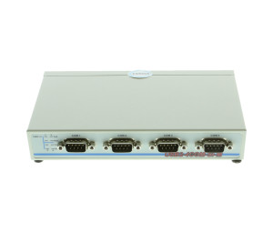 4-Port USB to RS-232 w/ Optical-isolation, Surge Protection, Metal Case