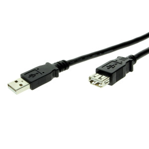 Pro-Series USB 2.0 Hi-Speed A to A Extension Cable 6ft. Black