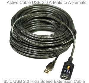 USB 2.0 65ft Active Extension Cable
