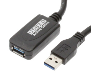 USB 3.0 extension cable 16ft. A-Male to A-Female Repeater Cable